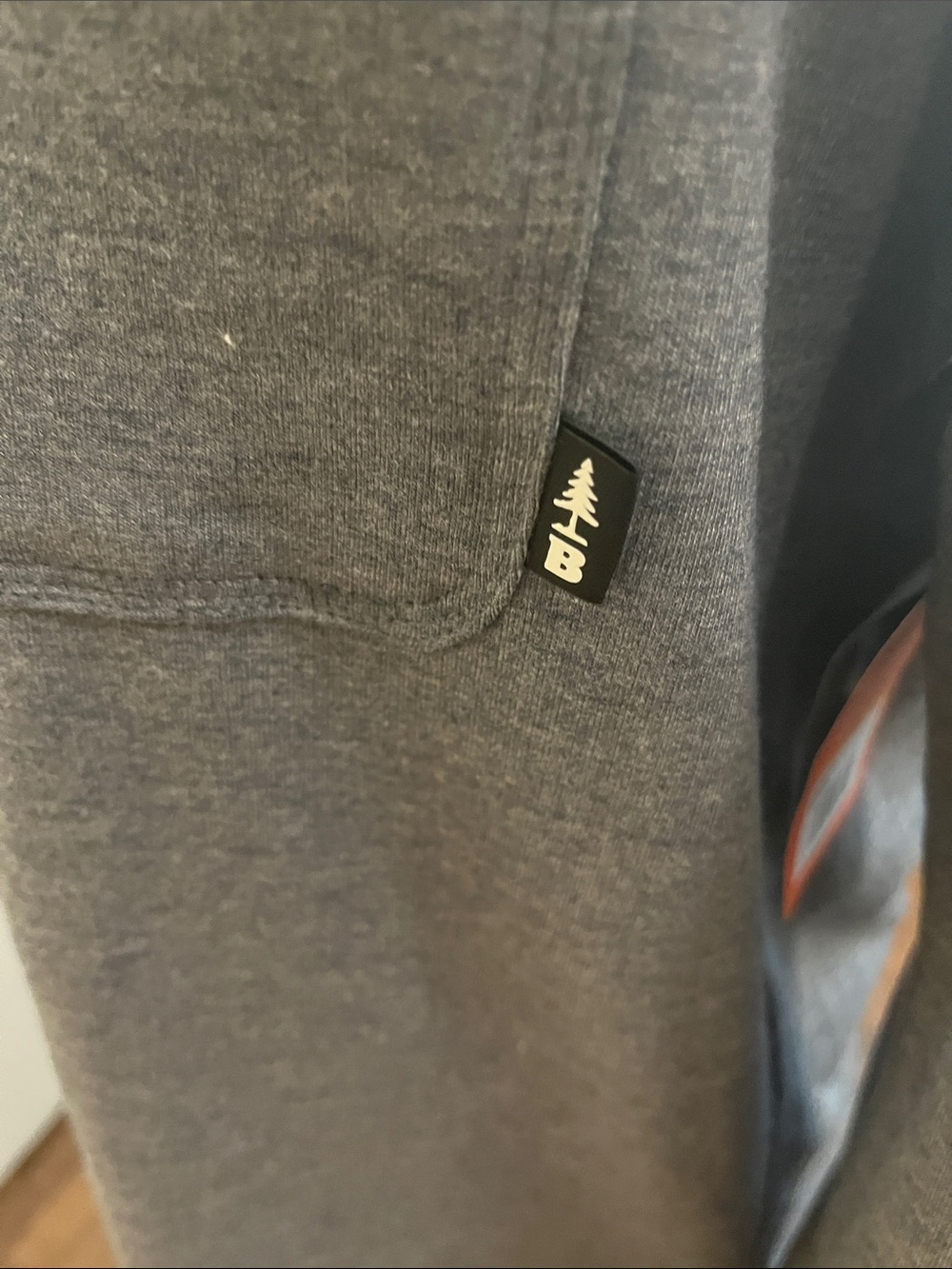 Bass Men's Long Sleeve Crewneck Shirt - Gray - Picture 4 of 6